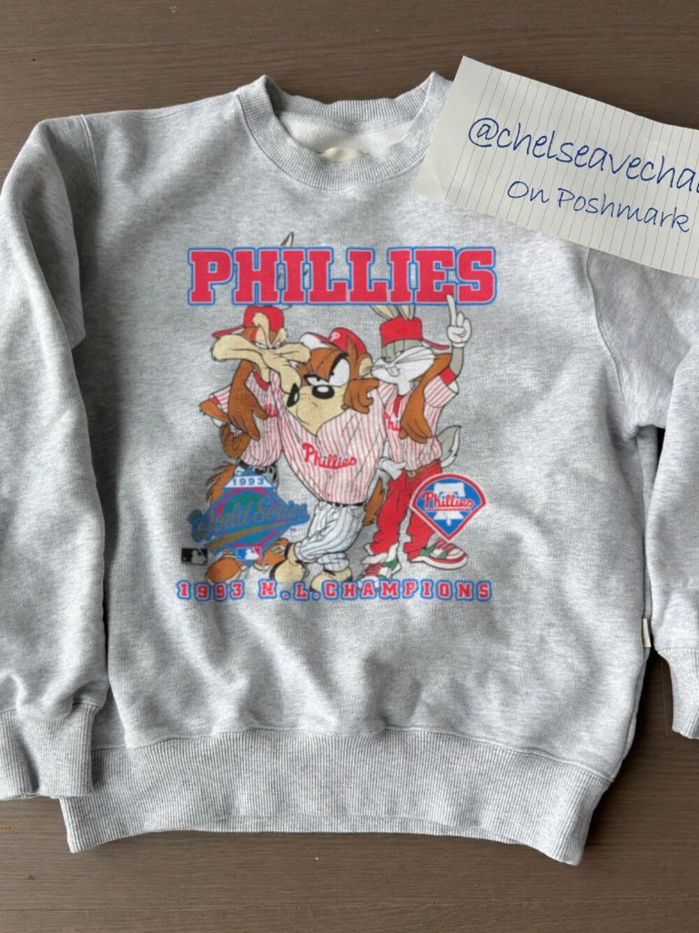 Vintage 1993 Philadelphia Phillies Looney Tunes Sweatshirt, Retro MLB Shirt Tee